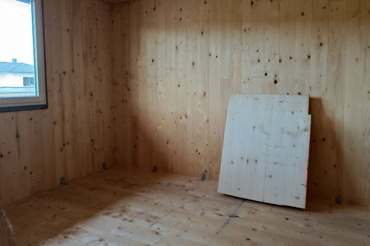 Holz Fertighaus Rohbau